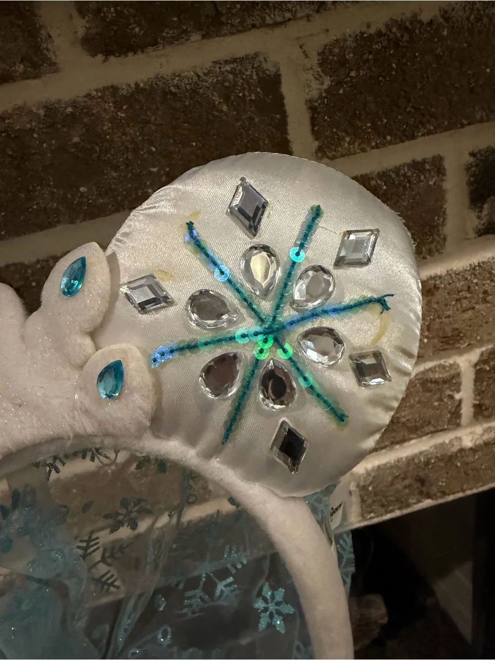 Disney Elsa Snowflake Tiara Headband - White & Blue